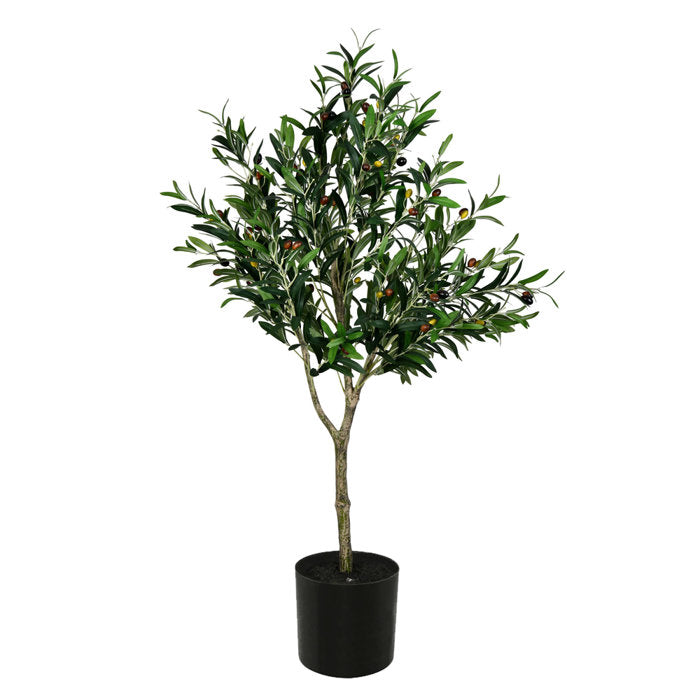 Vickerman Artificial Green Olive Tree in Pot
