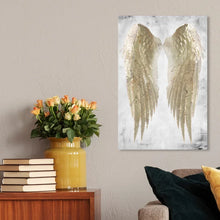 Load image into Gallery viewer, Victorino Fashion And Glam Wings Of Angel Gold - Graphic Art on Canvas, 24" H x 16" W x 1.5" D
