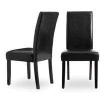 Load image into Gallery viewer, Villa Faux Leather Dining Chairs (Set of 2) - Black MRM2495
