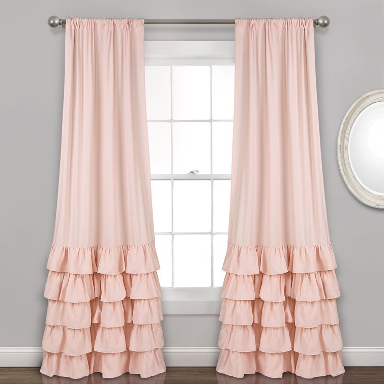 Vincent Polyester Semi-Sheer Curtain Pair (Set of 2)