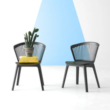 Load image into Gallery viewer, Black Vinson Slat Back Side Chair (Set of 2)
