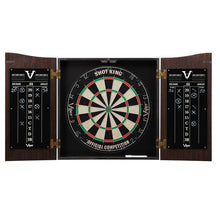 Load image into Gallery viewer, Viper Vault Shot King Sisal Bristle Dartboard and Cabinet Set #1833HW

