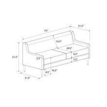 Load image into Gallery viewer, Virginia 75&quot; Square Arm Sofa MRM1551
