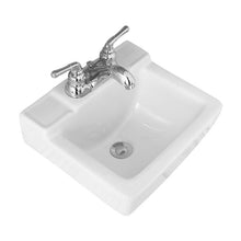 Load image into Gallery viewer, WH1412W Vitreous China Rectangular Wall Mount Bathroom Sink with Overflow
