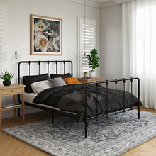 Load image into Gallery viewer, Full Black Viviana Farmhouse Metal Platform Bed (SB220)
