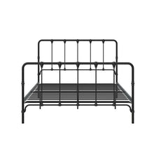 Load image into Gallery viewer, Full Black Viviana Farmhouse Metal Platform Bed (SB220)
