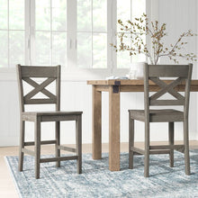 Load image into Gallery viewer, Viviana Solid Wood 24&quot; Counter Stool (Set of 2)
