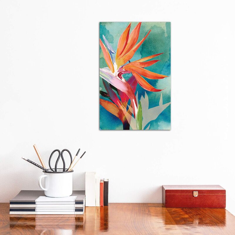 Vivid Birds of Paradise II by Jennifer Paxton Parker - Wrapped Canvas Painting Print GL1743