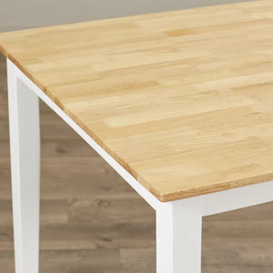 White / Natural Vivien 59'' Dining Table