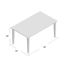 Load image into Gallery viewer, White / Natural Vivien 59&#39;&#39; Dining Table
