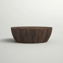 Load image into Gallery viewer, Vivienne Solid Wood Drum Coffee Table
