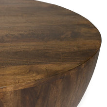 Load image into Gallery viewer, Vivienne Solid Wood Drum Coffee Table
