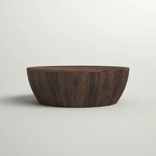 Load image into Gallery viewer, Vivienne Solid Wood Drum Coffee Table
