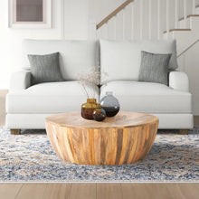 Load image into Gallery viewer, Vivienne Solid Wood Drum Coffee Table
