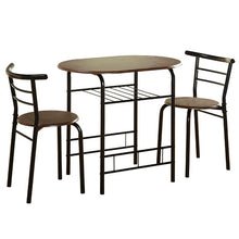 Load image into Gallery viewer, Volmer 3 Piece Breakfast Nook Dining Set Black/Espresso 3191RR
