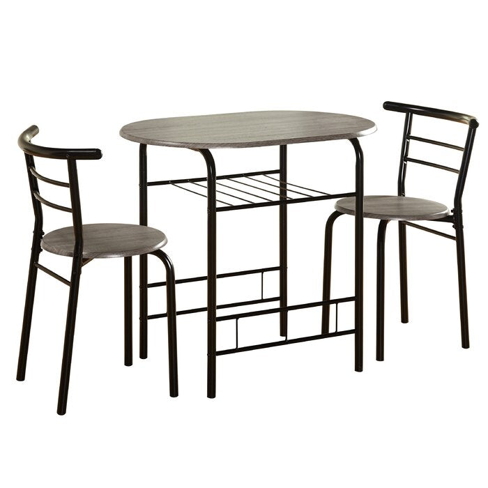 Volmer 3 Piece Compact Dining Table, #6322