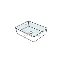 Load image into Gallery viewer, Voltaire Right Side Ceramic Rectangular Single Hole Faucet Bathroom Sink with Overflow

