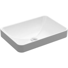 Load image into Gallery viewer, K-5373-0 Vox Vitreous China Rectangular Vessel Bathroom Sink with Overflow 394AH
