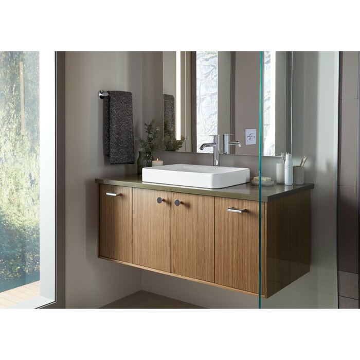 K-5373-0 Vox Vitreous China Rectangular Vessel Bathroom Sink with Overflow 394AH