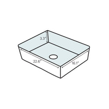 Load image into Gallery viewer, K-5373-0 Vox Vitreous China Rectangular Vessel Bathroom Sink with Overflow 394AH
