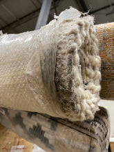 Load image into Gallery viewer, Simple Border Stripe with Corner Tassel Rug White/Gray - Hearth &amp; Hand™ with Magnolia 4174RR
