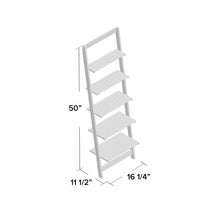 Load image into Gallery viewer, Wabansia 50&#39;&#39; H x 16.25&#39;&#39; W Solid Wood Ladder Bookcase MRM4305
