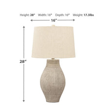 Load image into Gallery viewer, Waburn 28&quot; Ivory Standard Table Lamp
