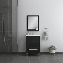Load image into Gallery viewer, Waldwick 24" Single Bathroom Vanity Set Black 3392-OUT OF BOX

