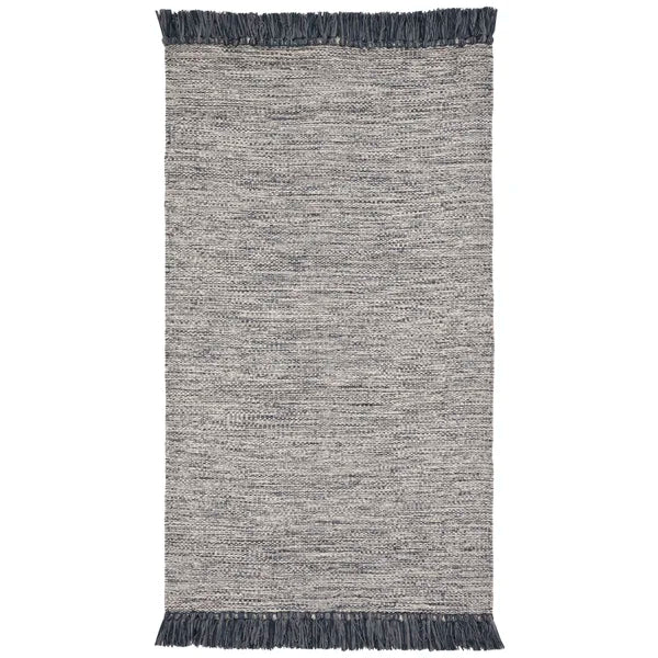 Waloo Chevron Handmade Flatweave Area Rug in Gray 3' x 5'