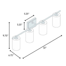 Load image into Gallery viewer, Warrenton 4 - Light Dimmable Vanity Light 5610RR
