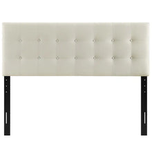 Load image into Gallery viewer, Full Ivory Warsaw Upholstered Panel Headboard
