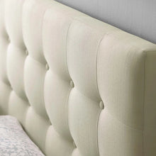 Load image into Gallery viewer, Full Ivory Warsaw Upholstered Panel Headboard
