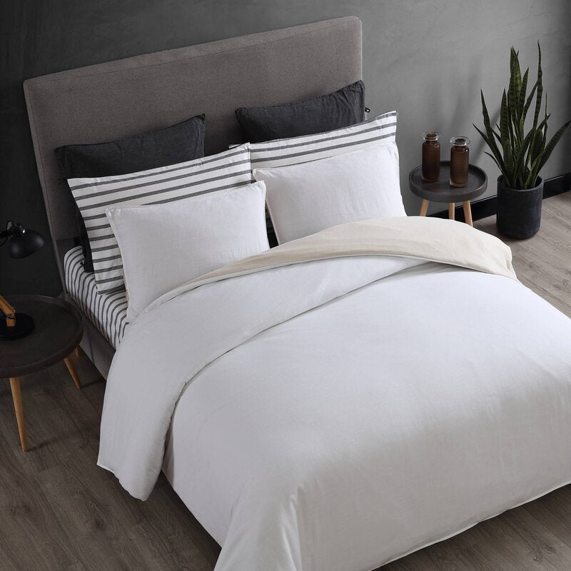 Washed Cotton  Reversible Comforter Set 4379RR