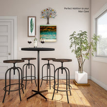 Load image into Gallery viewer, Washington Adjustable Height Swivel counter stool
