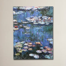 Load image into Gallery viewer, Water Lillies by Claude Monet - Print on Canvas #1474HW
