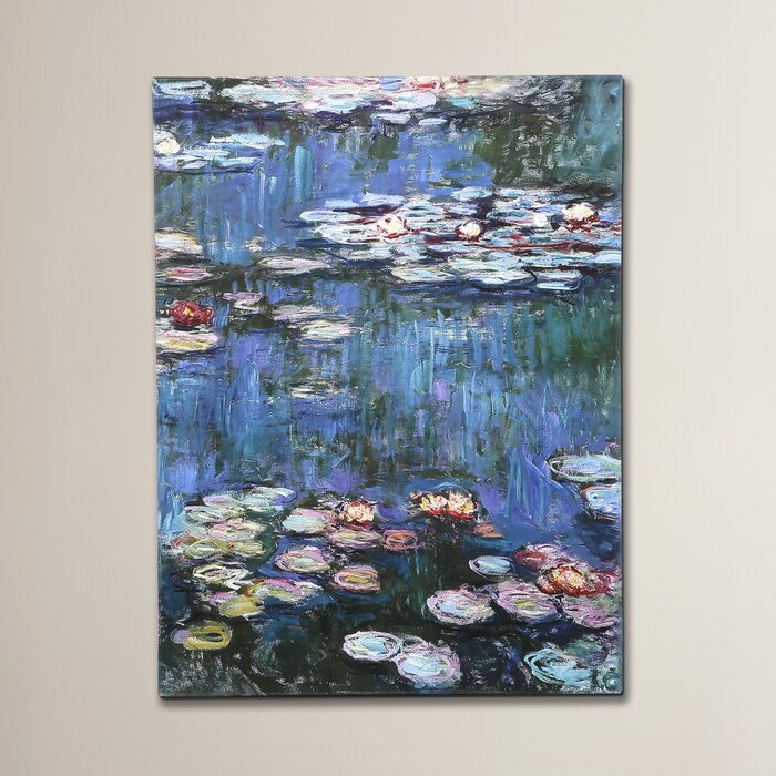 Water Lillies by Claude Monet - Print on Canvas #1474HW