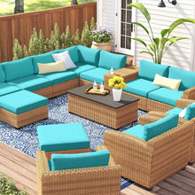 Load image into Gallery viewer, Outdoor Cushion Cover, 6&#39;&#39; Thick x 28&#39;&#39; W x 28&#39;&#39; D
