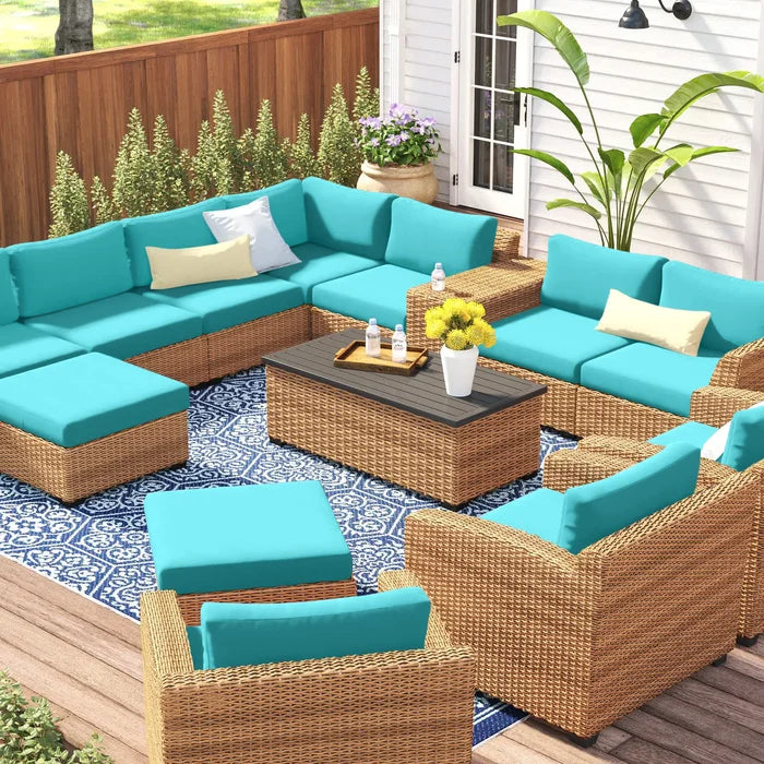 Outdoor Cushion Cover, 6'' Thick x 28'' W x 28'' D