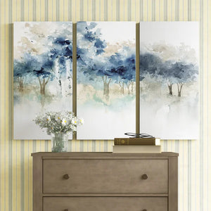 24" H x 36" W Waters Edge I - 3 Piece Unframed Multi-Piece Image on Canvas