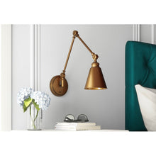 Load image into Gallery viewer, Waucoba 1 - Light Plug-in Swing Arm Brass #2603HW
