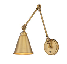 Load image into Gallery viewer, Waucoba 1-Light Swing Arm Lamp in Warm Brass (LW250)
