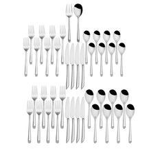 Load image into Gallery viewer, Wave 42 Piece Flatware Set, Service for 8
