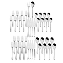 Load image into Gallery viewer, Wave 42 Piece Flatware Set, Service for 8
