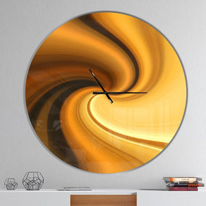 Waves Curved Texture Wall Clock SB1864