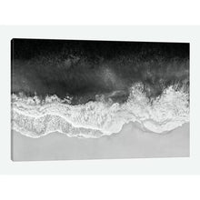 Load image into Gallery viewer, 12&quot; H x 18&quot; W x 0.75&quot; D Waves In Black And White by Maggie Olsen - Wrapped Canvas Gallery-Wrapped Canvas Giclée
