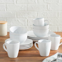 Load image into Gallery viewer, Wayfair Basics 16 Piece Dinnerware Set White, Service for 4 #1933HW
