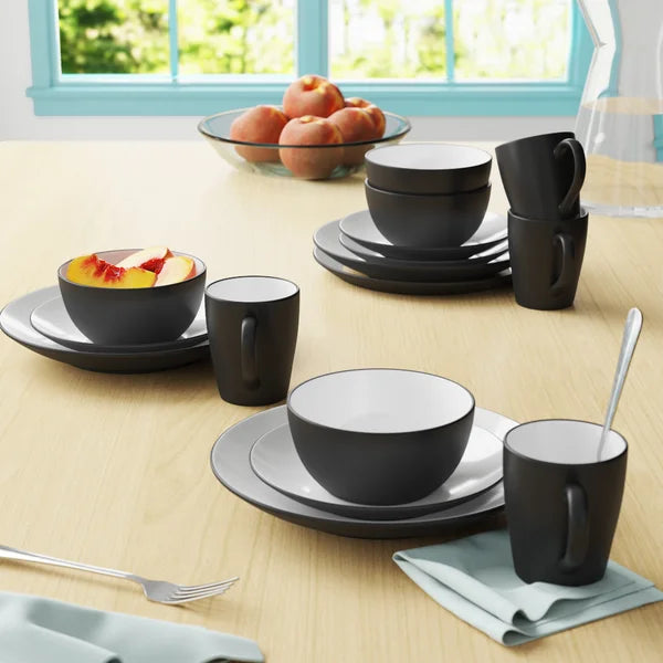 Wayfair Basics Wayfair Basics 16 Piece Dinnerware Set, Service for 4 – Salvage & Co ...