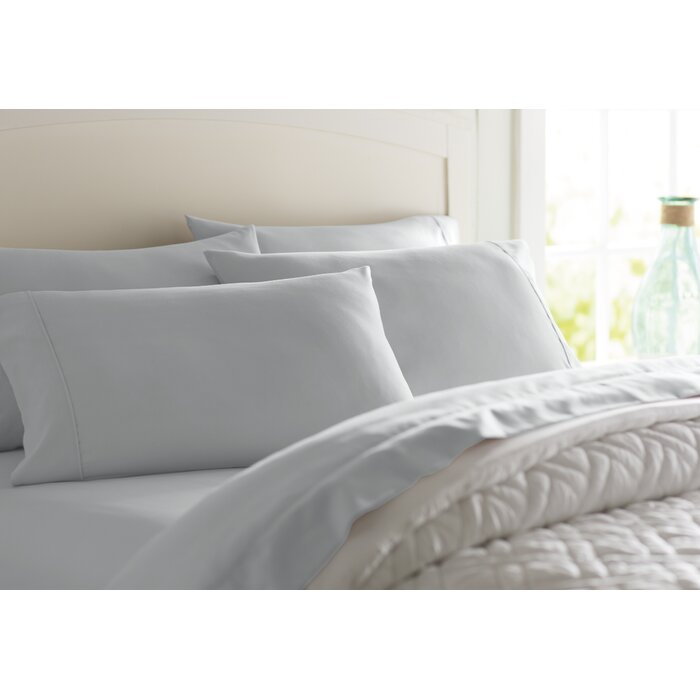 Twin Light Gray Wayfair Basics 1800 Series Sheet Set (ND105)