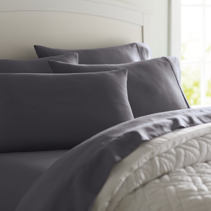 Twin XL Gray Wayfair Basics 1800 Series Sheet Set (ND70)
