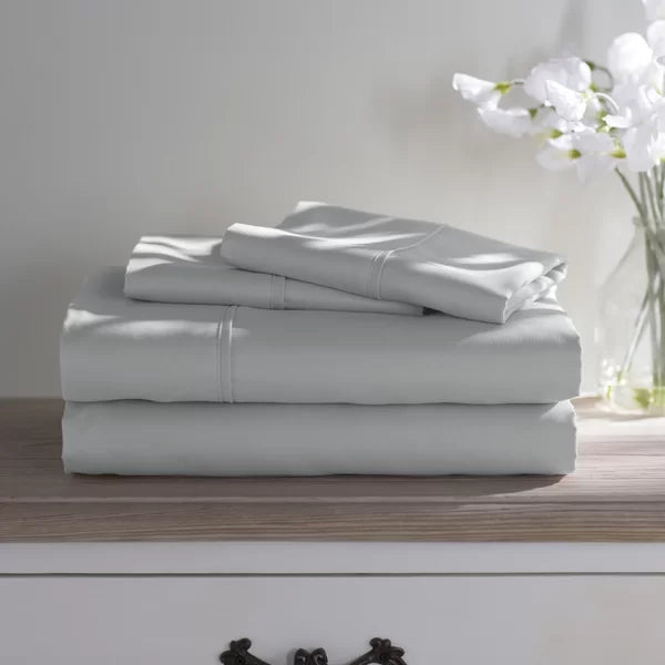 King Light Gray Wayfair Basics® 1800 Thread Count Microfiber Sheet Set